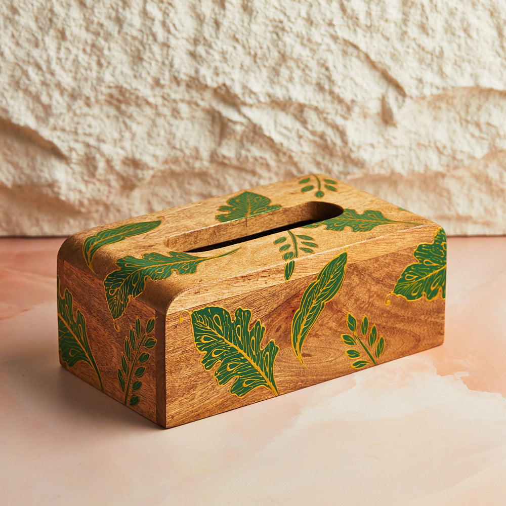 Forest Green Tissue Holder – Zenn Casa Living LLC