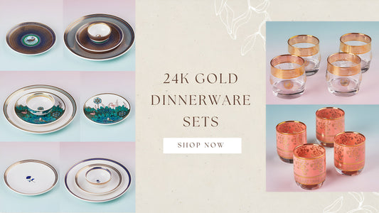 Would You Serve Guests on Gold? Why 24K Gold Dinnerware Sets Are Trending in UAE Homes