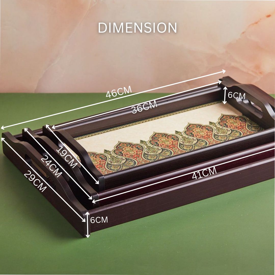Set of 3 | Heritage Artisan Tray