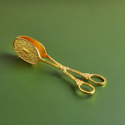 Auric Elegance | 1-Piece Pure Brass Pastry Server