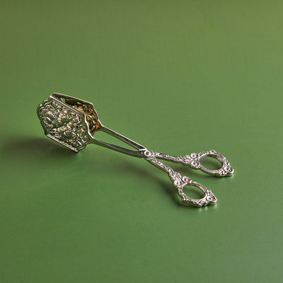 Vintage Grace – Handcrafted Brass Dessert Tong