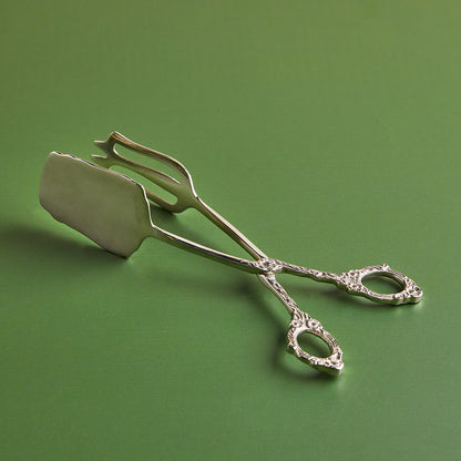 Eternal Reverie – Pure Brass Dessert Tong