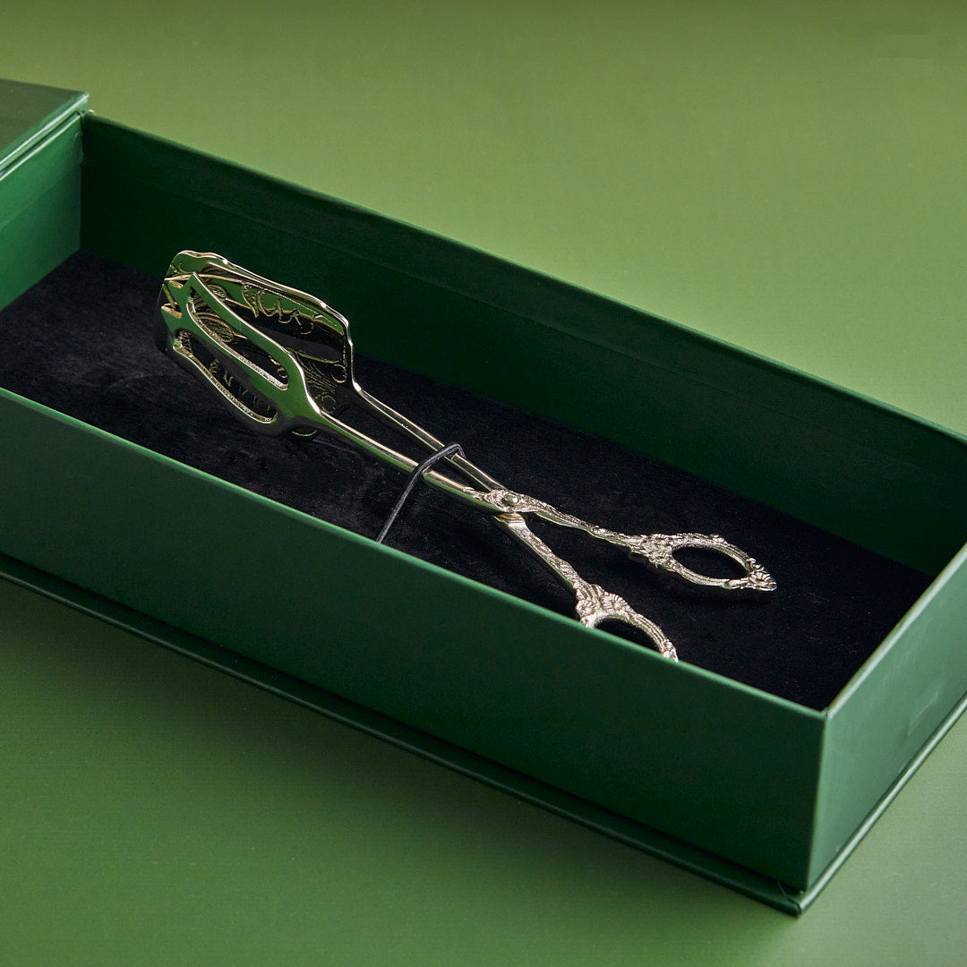 Eternal Reverie – Pure Brass Dessert Tong