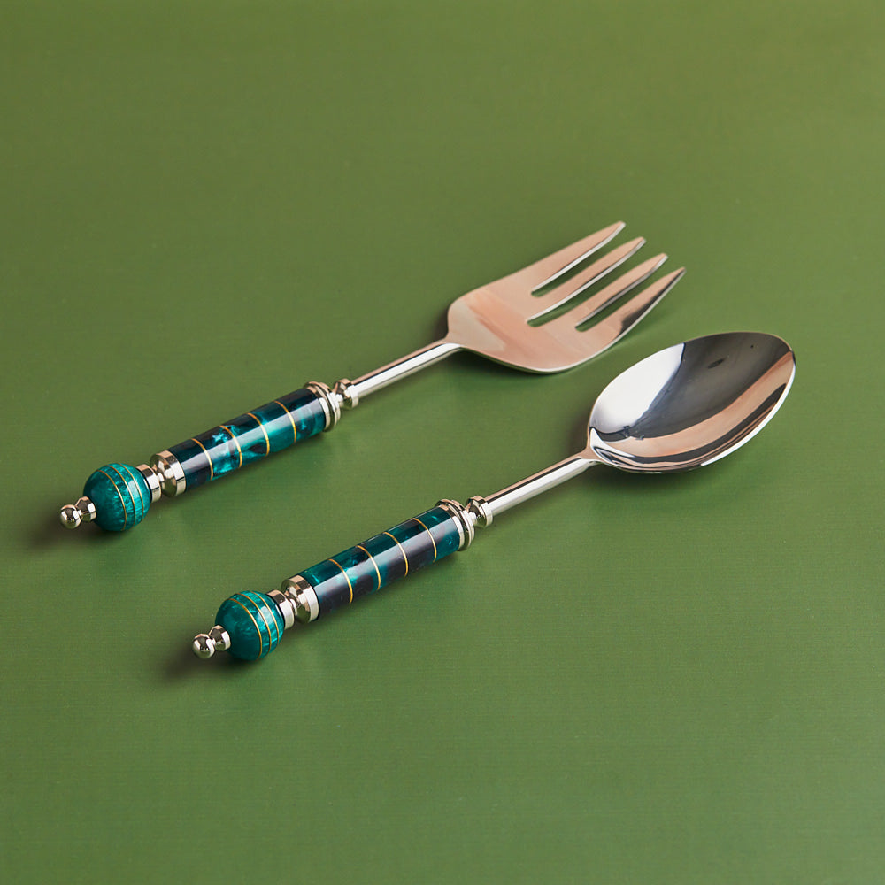 Forest Grace | 2-Piece Polished Salad Server
