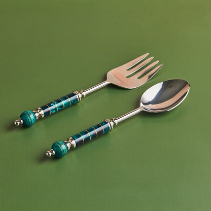 Forest Grace | 2-Piece Polished Salad Server