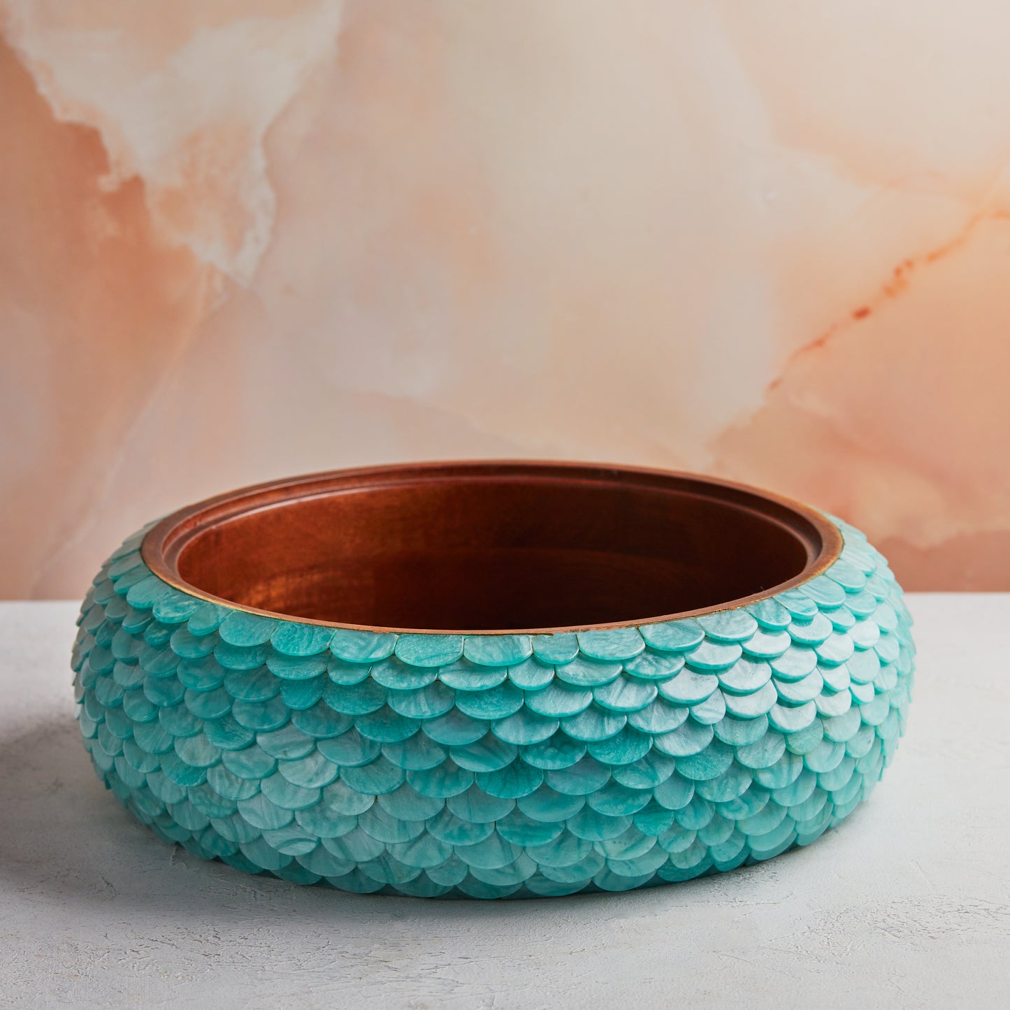 Ocean Mist Mother of Pearl Inspired Casserole – 3.5 L Handcrafted | With Stainless-Steel Core