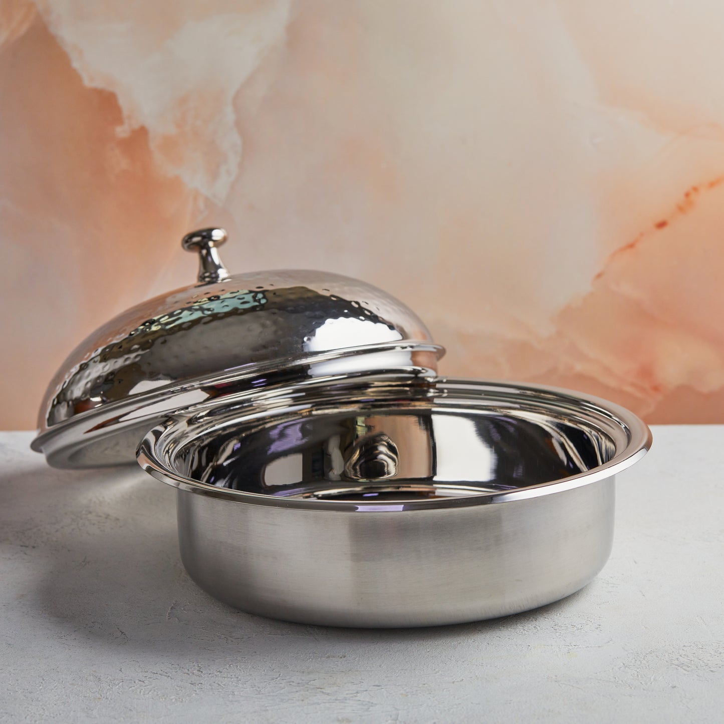 Regal Mother of Pearl Inspired Casserole – 3.5L Handcrafted Luxury |  With Stainless Steel Core