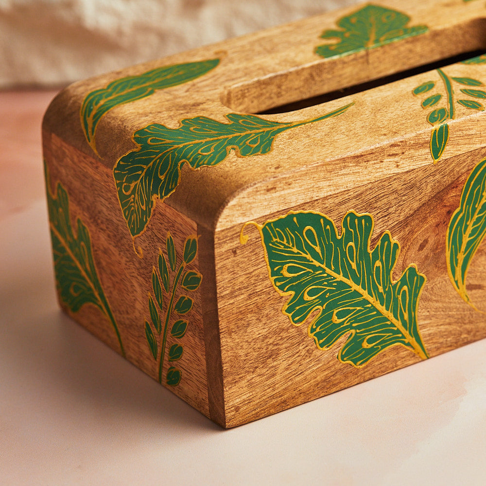 Forest Green Tissue Holder