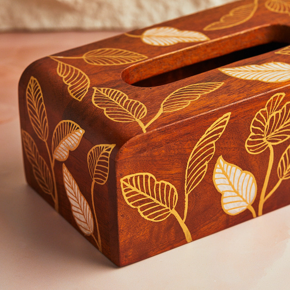 Rustic Bloom Tissue Holder