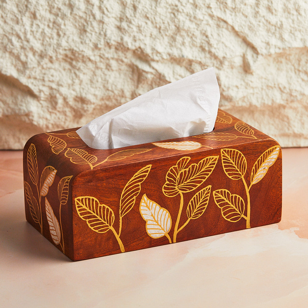 Rustic Bloom Tissue Holder