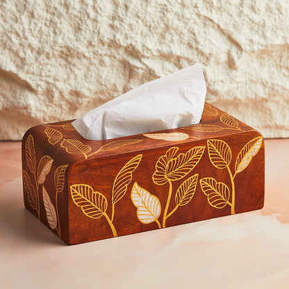 Rustic Bloom Tissue Holder