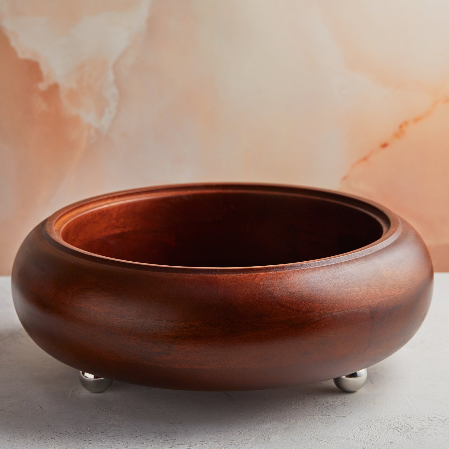 Rustic Luxe Wood Finish Insulated Casserole – 4.5L Handcrafted  | With Stainless-Steel Core