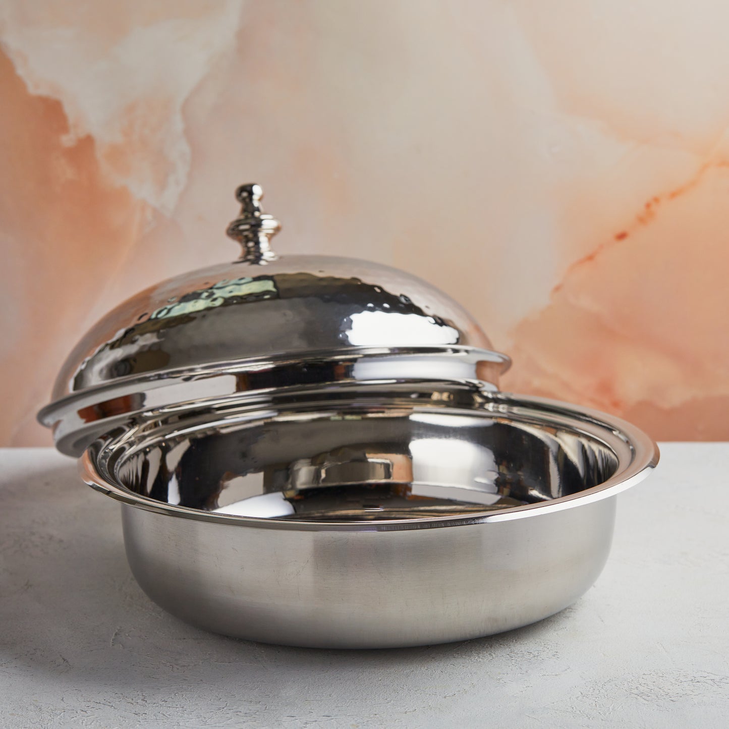 Rustic Luxe Wood Finish Insulated Casserole – 4.5L Handcrafted  | With Stainless-Steel Core