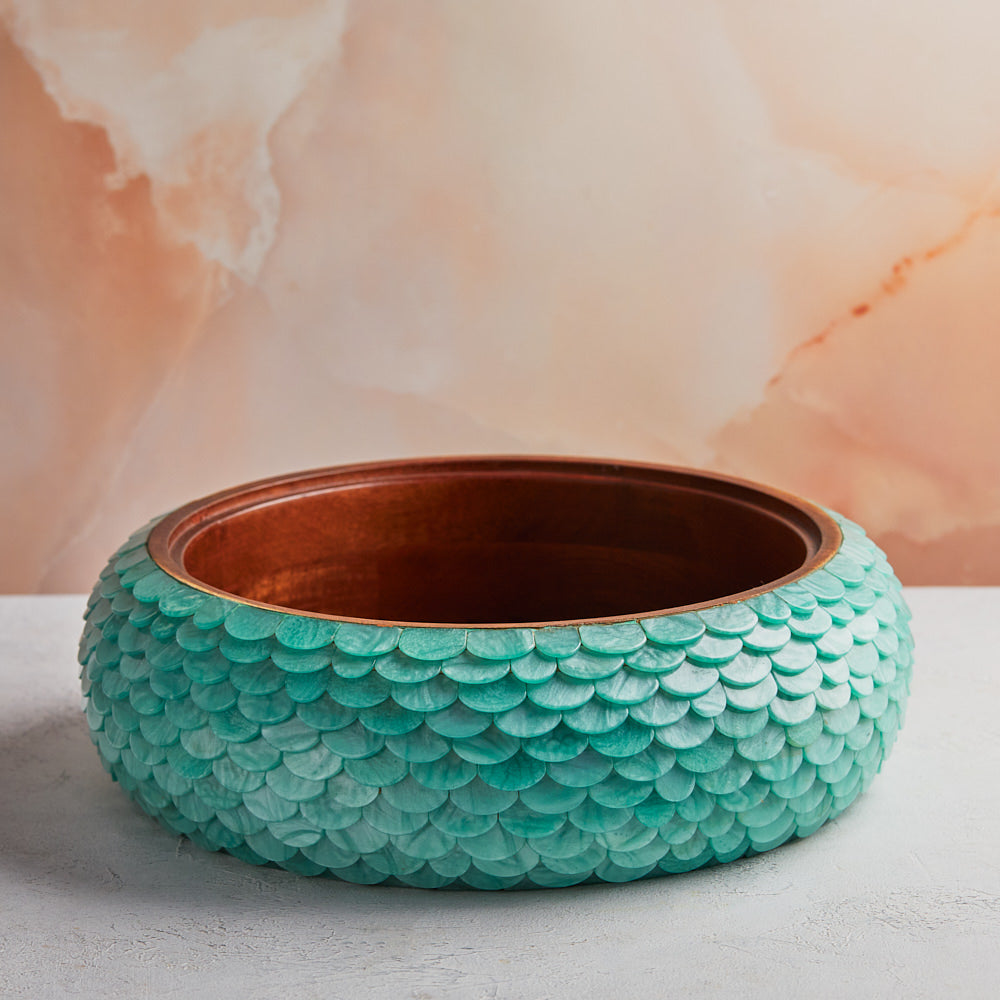 Ocean Mist Mother of Pearl Inspired Casserole – 3.5 L Handcrafted | With Stainless-Steel Core