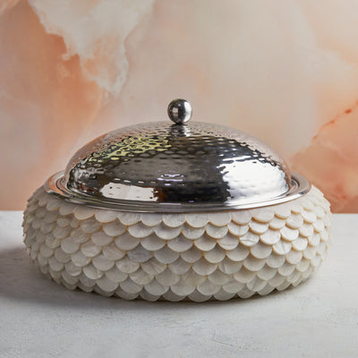 Handcrafted Luxury Mother of Pearl Inspired Casserole – 3.5L | Insulated Stainless Steel Core