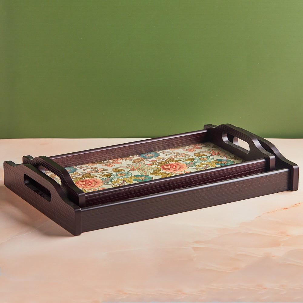 Set of 2 | Floral Opulence Tray