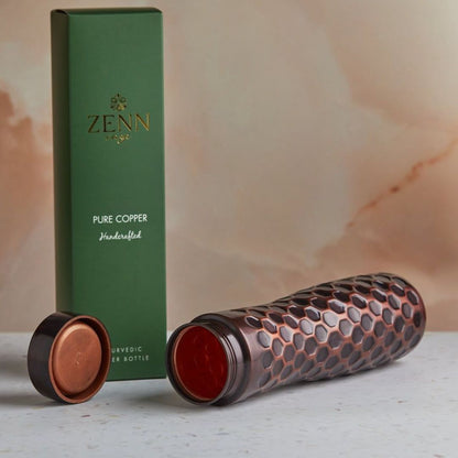 Pre-Order │ Hammered Heritage Ayurvedic Pure Copper Bottle 1L