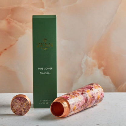 Scarlet Bloom Ayurvedic Pure Copper Bottle – 950 ML