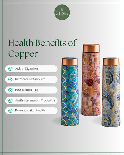 Bestie Combo - 4 Ayurvedic Pure Copper Bottles 950 ml each