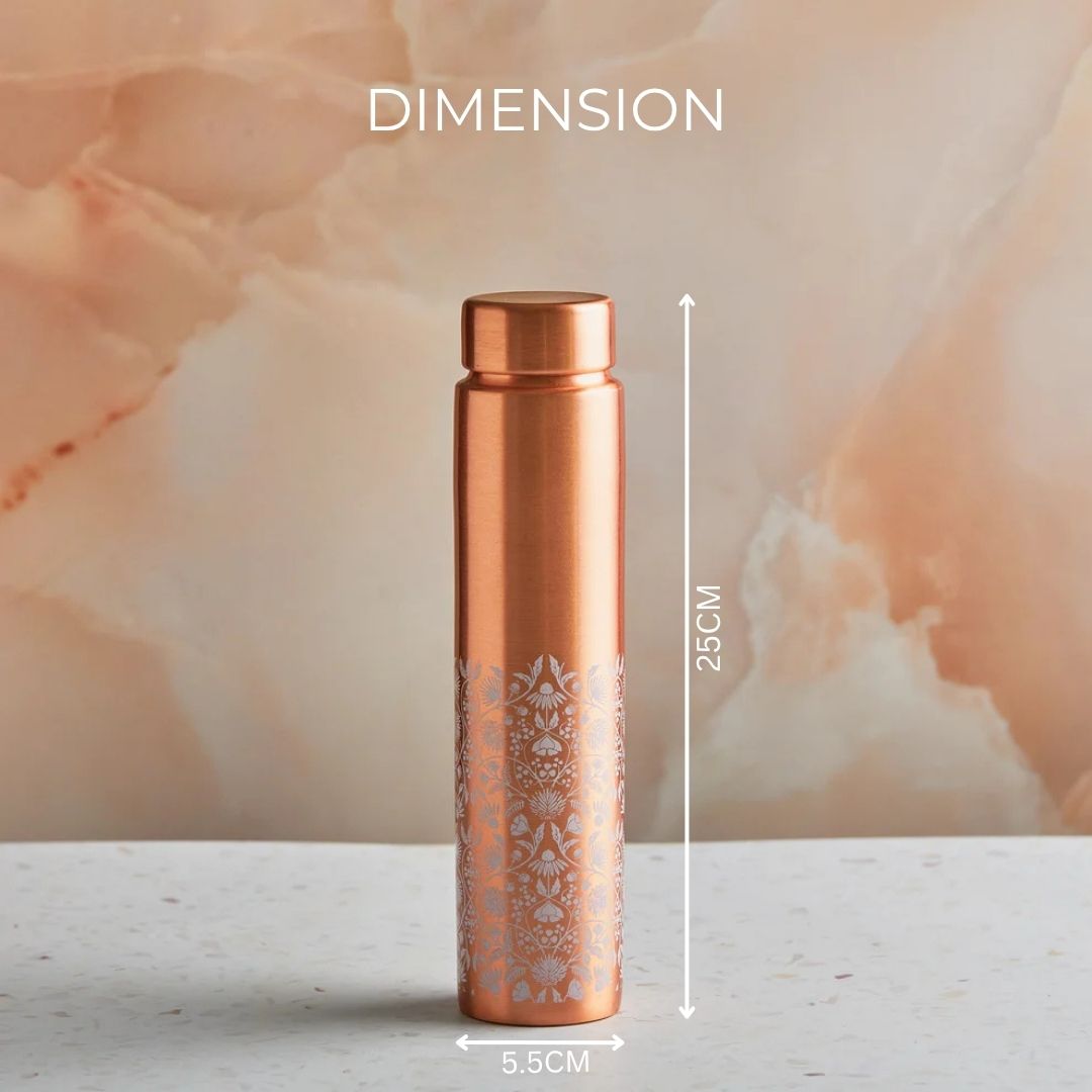 White Whisper Pure Copper Wellness Bottle – 650 ML