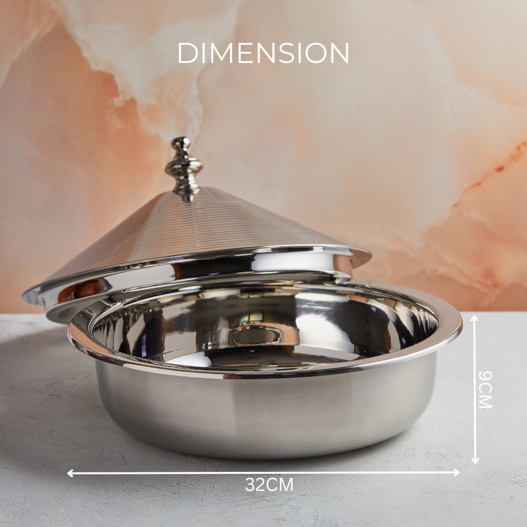 Emerald Hues Mother of Pearl Casserole – 4.5L Handcrafted | With Stainless-Steel Core