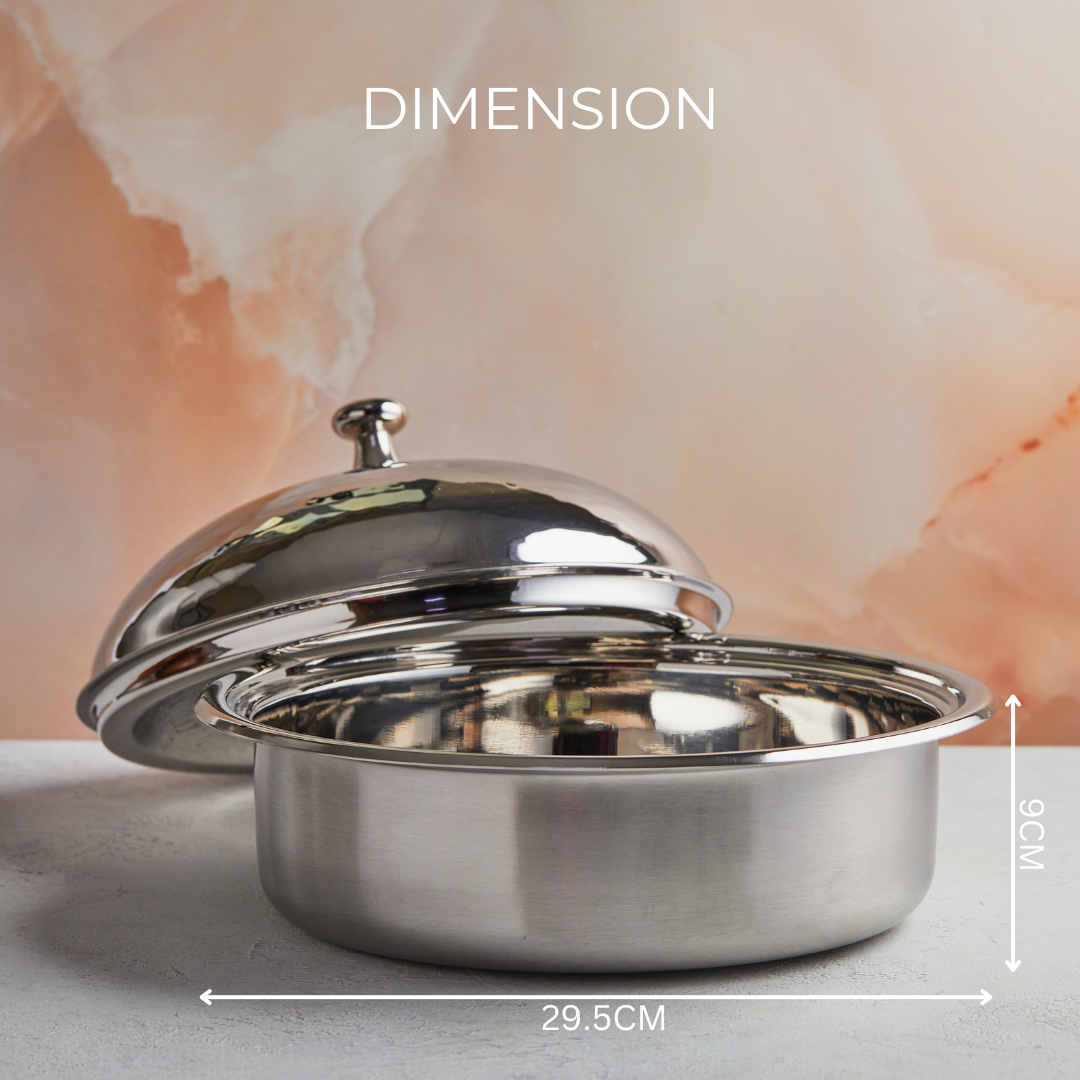 Regal Mother of Pearl Inspired Casserole – 3.5L Handcrafted Luxury |  With Stainless Steel Core