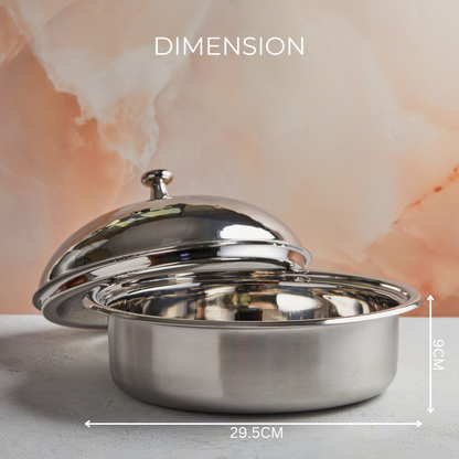 Regal Mother of Pearl Inspired Casserole – 3.5L Handcrafted Luxury |  With Stainless Steel Core