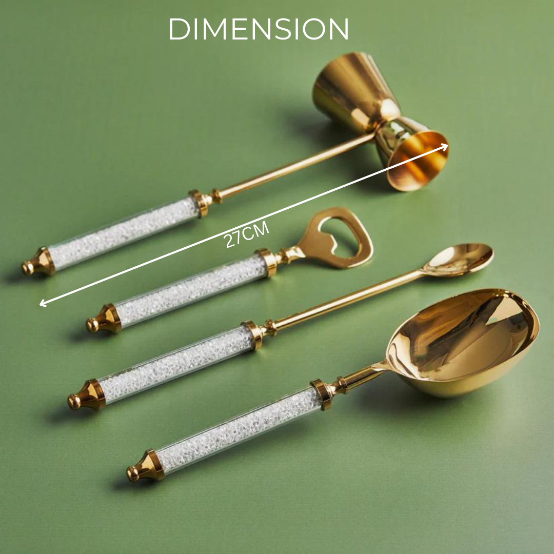 Crystal Bar Tools 4-Piece Set