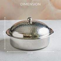 Ivory Gold Mother of Pearl Inspired Casserole – 3.5L | Handcrafted Opulence