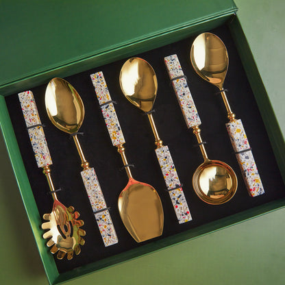 Blossom Feast | 6-Piece Spring-Themed Serving Set