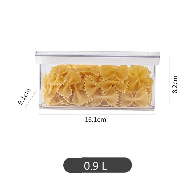 Set of 6 | Stackable Airtight Food Storage Containers with Transparent Lids 900 ml