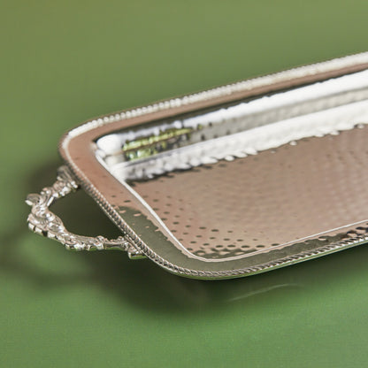 Silver-Plated Brass Tray – Timeless Elegance & Luxury