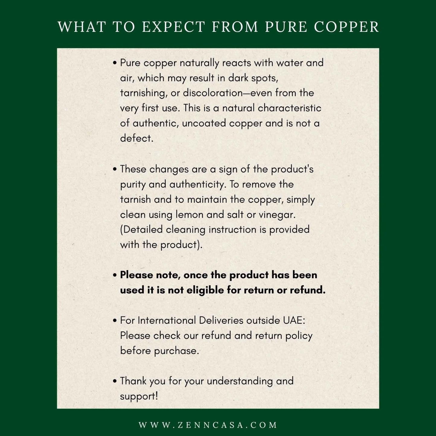 PRE-ORDER | Premium Engraved Pure Copper Bottle 900ml & Glass Set