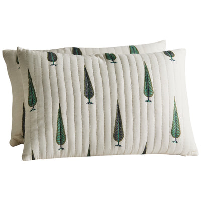 Forest Silhouette Cotton Silk Cushion Set – Set of 2